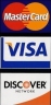 Visa MC Discover logo decal 0813